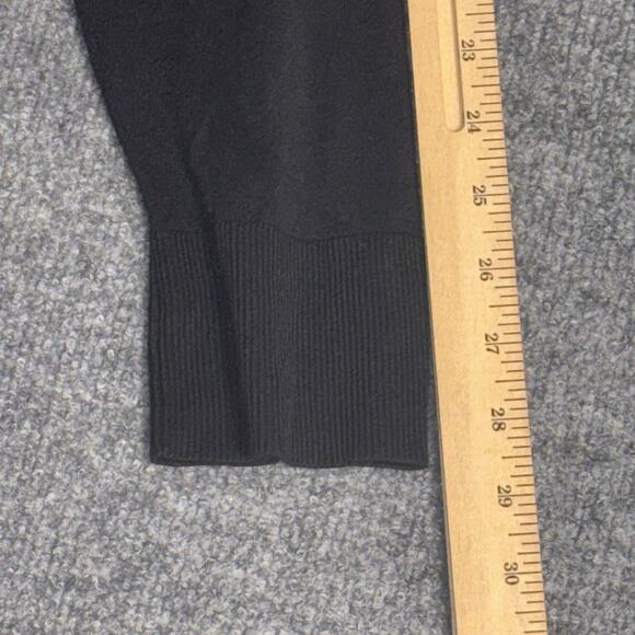 Banana Republic Sweater Mens L Black V-Neck Silk Cashmere Blend Quiet Luxury - Picture 10 of 11